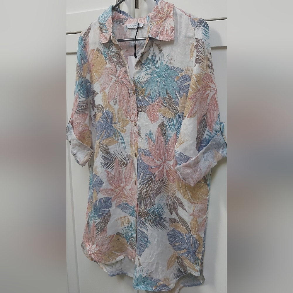 Rosemarine Button-Down Shirt Dress
